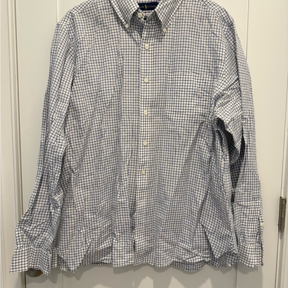 Ralph Lauren Men's Blue Checkered Shirt